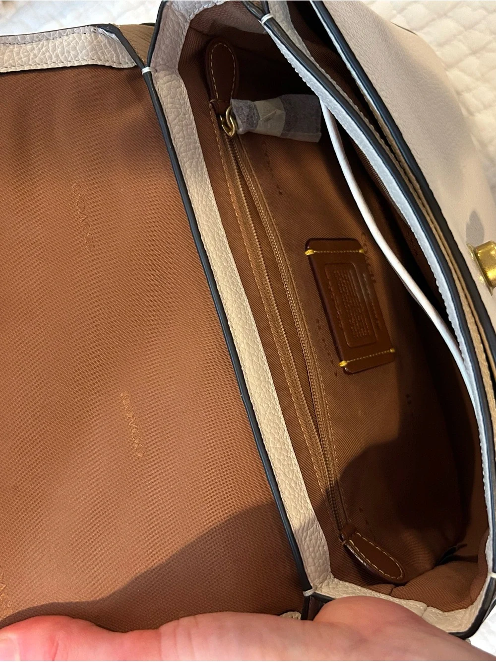 Coach Cassie B4 Chalk Colorblock Leather Crossbody Bag - Picture 8 of 9